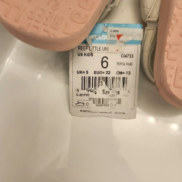 Reef Littel Uni Sandals Size 6 - Picture 3 of 3